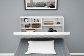 Cabeceira Box Solteiro Isis Branco com Capitonê Branco