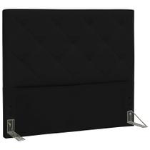 Cabeceira Box Solteiro Italia 90 cm Suede Preto Cabeceira Box Solteiro Italia 90 cm Suede Preto