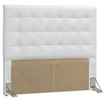 Cabeceira Box Solteiro Paris 90 cm Corano Branco