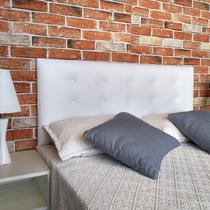 Cabeceira Branco Botonê 15 Casal 140 X 60 Cm