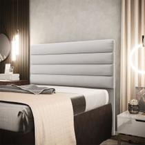 Cabeceira California Para Cama Box King 190 cm Veludo Cinza M11 - D'Rossi Cabeceira California Para Cama Box King 190 cm Veludo Cinza M11 - D'Rossi
