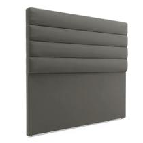 Cabeceira California Para Cama Box Queen 160 cm Suede Grafite - D'Rossi