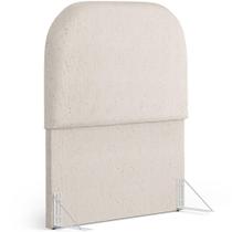 Cabeceira Cama Box 100cm Orgânica Lanna W01 Linho Cru - Lyam Decor Cabeceira Cama Box 100cm Orgânica Lanna W01 Linho Cru - Lyam Decor