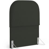 Cabeceira Cama Box 100cm Orgânica Lanna W01 Linho Verde Musgo - Lyam Decor Cabeceira Cama Box 100cm Orgânica Lanna W01 Linho Verde Musgo - Lyam Decor