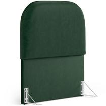 Cabeceira Cama Box 100cm Orgânica Lanna W01 material sintético Verde - Lyam Decor