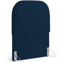 Cabeceira Cama Box 100cm Orgânica Lanna W01 Suede - Lyam Decor Cabeceira Cama Box 100cm Orgânica Lanna W01 Suede - Lyam Decor