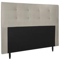 Cabeceira Cama Box 160cm Helena Tecido Suede Bege Ísis Decor