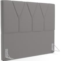 Cabeceira Cama Box Casal 140 cm Aurora W01 Corano Cinza - Lyam Decor