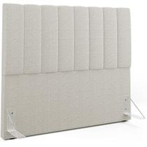 Cabeceira Cama Box Casal 140 cm Dália W01 Bouclê Creme - Lyam Decor