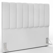 Cabeceira Cama Box Casal 140 cm Dália W01 Facto Branco - Lyam Decor Cabeceira Cama Box Casal 140 cm Dália W01 Facto Branco - Lyam Decor