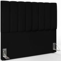 Cabeceira Cama Box Casal 140 cm Dália W01 Facto Preto - Lyam Decor Cabeceira Cama Box Casal 140 cm Dália W01 Facto Preto - Lyam Decor