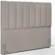 Cabeceira Cama Box Casal 140 cm Dália W01 Linho Bege - Lyam Decor Cabeceira Cama Box Casal 140 cm Dália W01 Linho Bege - Lyam Decor