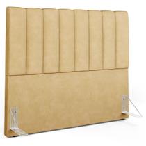 Cabeceira Cama Box Casal 140 cm Dália W01 material sintético Fendi - Lyam Decor