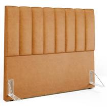 Cabeceira Cama Box Casal 140 Cm Dália W01 material sintético Whisky