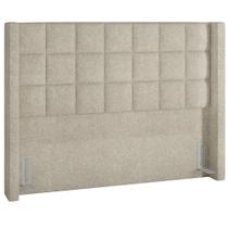 Cabeceira Cama Box Casal 140 cm P05 Paris Bouclê Creme - Lyam Decor Cabeceira Cama Box Casal 140 cm P05 Paris Bouclê Creme - Lyam Decor