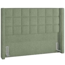 Cabeceira Cama Box Casal 140 cm P05 Paris Bouclê Oliva - Lyam Decor