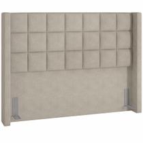 Cabeceira Cama Box Casal 140 cm P05 Paris Linho Bege Escuro - Lyam Decor Cabeceira Cama Box Casal 140 cm P05 Paris Linho Bege Escuro - Lyam Decor
