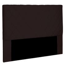 Cabeceira Cama Box Casal 140 cm Trevelin Veludo Preto - Nexta Casa