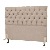 Cabeceira Cama Box Casal 140cm Cristal Bege