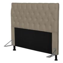 Cabeceira Cama Box Casal 140cm Cristal material sintético Areia - JS Móveis