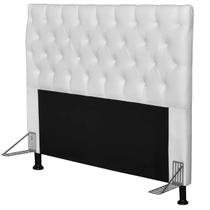 Cabeceira Cama Box Casal 140cm Cristal material sintético Branco - JS Móveis