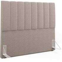 Cabeceira Cama Box Casal 140cm Dália W01 Bouclê Bege Cabeceira Cama Box Casal 140cm Dália W01 Bouclê Bege