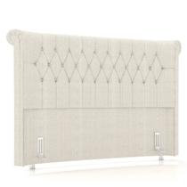 Cabeceira Cama Box Casal 140cm Dust P02 Linho Creme - Mpozenato