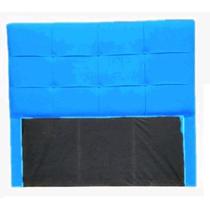 Cabeceira Cama Box Casal 140cm Londres Suede Preto