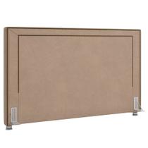 Cabeceira Cama Box Casal 140cm Mali P02 Veludo Bege - Mpozenato