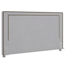 Cabeceira Cama Box Casal 140cm Mali P02 Veludo Cinza - Mpozenato