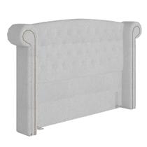 Cabeceira Cama Box Casal 140cm Provença P02 Bouclé Branco - Mpozenato