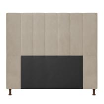 Cabeceira Cama Box Casal 140cm Suede Bege