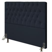 Cabeceira Cama Box Casal King 193cm Diamante D10 Corano Preto - Mpozenato