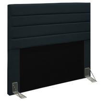 Cabeceira Cama Box Casal King 193cm Rubi D10 Suede Preto - Mpozenato