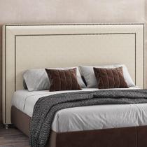 Cabeceira Cama Box Casal King 195 cm P05 Berlim Facto Dunas Pérola - Lyam Decor