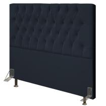 Cabeceira Cama Box Casal King 195cm Diamante Veludo J02 Preto - Mpozenato