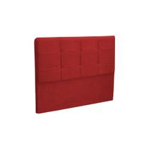 Cabeceira Cama Box Casal King 195cm London Veludo Vermelho - JS Móveis