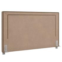 Cabeceira Cama Box Casal King 195cm Mali P02 Veludo Bege - Mpozenato