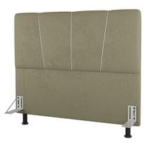 Cabeceira Cama Box Casal King Size Amber 195cm Estofada Sintético Bege - Abmaza Cabeceira Cama Box Casal King Size Amber 195cm Estofada Sintético Bege - Abmaza