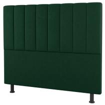 Cabeceira Cama Box Casal King Size Cora 195cm Suede Verde - Abmaza