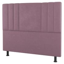 Cabeceira Cama Box Casal King Size Grace 195cm Suede Rosé - Abmaza