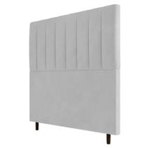 Cabeceira Cama Box Casal King Size Itália 193cm Corano Branco - Abmaza