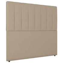 Cabeceira Cama Box Casal King Size Ivana 193cm Sintético Bege - Desk Design Cabeceira Cama Box Casal King Size Ivana 193cm Sintético Bege - Desk Design