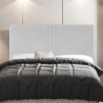 Cabeceira Cama Box Casal King Size Lisboa 195cm Corano Branco - Abmaza Cabeceira Cama Box Casal King Size Lisboa 195cm Corano Branco - Abmaza