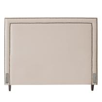 Cabeceira Cama Box Casal King Size Maísa 195cm Com Frame Linho Bege - Desk Design Cabeceira Cama Box Casal King Size Maísa 195cm Com Frame Linho Bege - Desk Design
