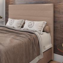 Cabeceira Cama Box Casal King Size Natali 193cm Linho Bege - Abmaza Cabeceira Cama Box Casal King Size Natali 193cm Linho Bege - Abmaza