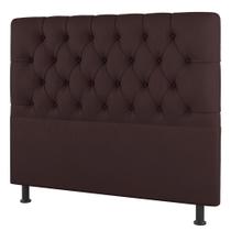 Cabeceira Cama Box Casal King Size Nice 195cm Linho Marrom - Desk Design