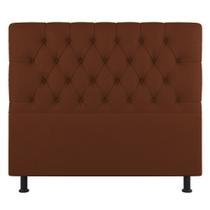 Cabeceira Cama Box Casal King Size Nice 195cm Suede Terracota - Abmaza