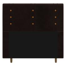 Cabeceira Cama Box Casal King Size Roma 195cm Corano Marrom - Desk Design Cabeceira Cama Box Casal King Size Roma 195cm Corano Marrom - Desk Design