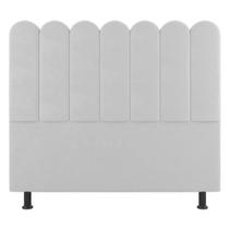 Cabeceira Cama Box Casal Lana 140cm Sintético Branco - Abmaza